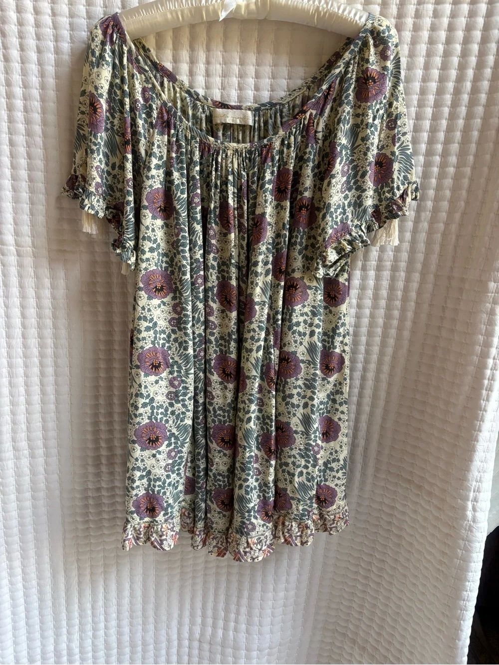 Natalie Martin Stevie Dress Cyprus Lilac Floral Boho Size S